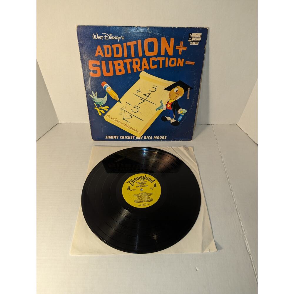Vintage Disneyland Addition and Subtraction Lp Record Album